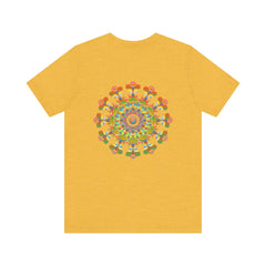 Woman in a spiritual setting wearing Mandala Peace & Harmony T-Shirt