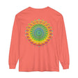 Intricate Mandala Unisex Long Sleeve T-Shirt featuring a detailed mandala design in vibrant colors