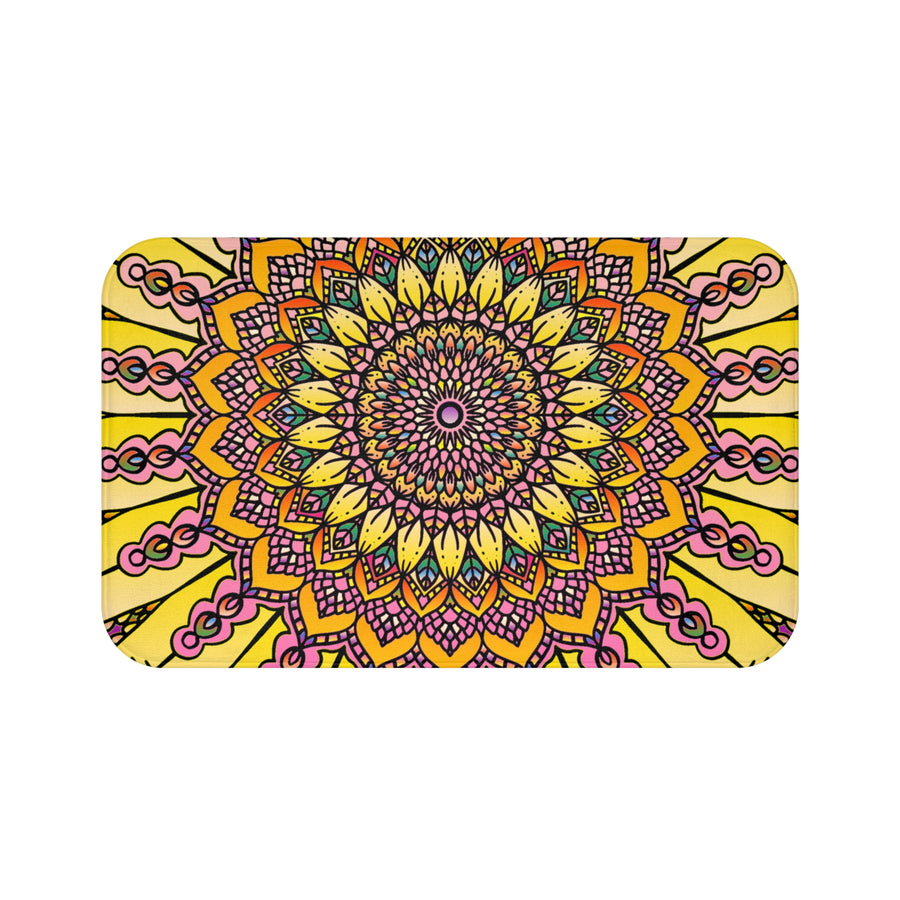 Solar Mandala Bath Mat