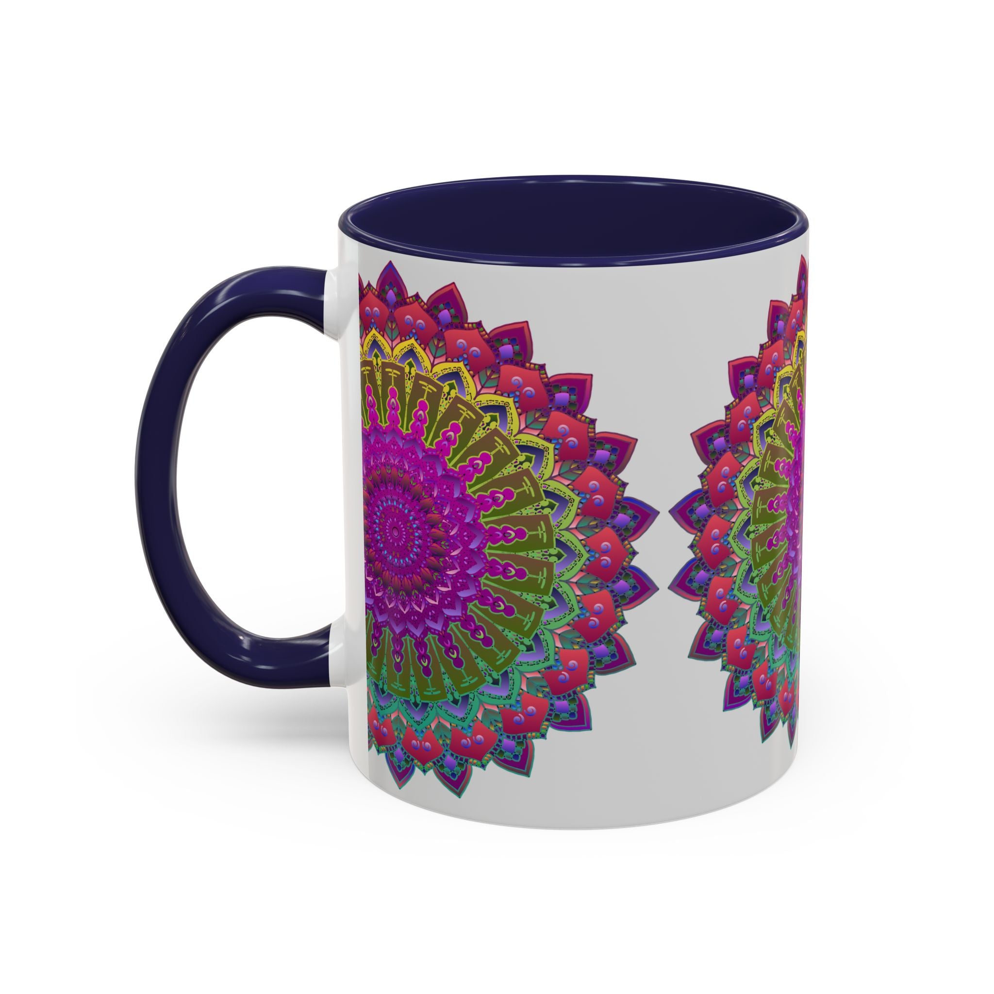 Colorful Mandala Art Mug Featuring Eye-Catching and Unique Design