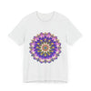 A vibrant and detailed mandala flower design T-shirt, perfect for spiritual and artistic individuals