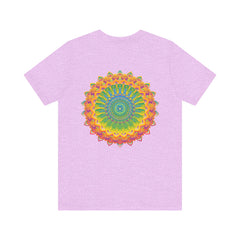 Comfortable and stylish tee featuring a bold and colorful mandala print