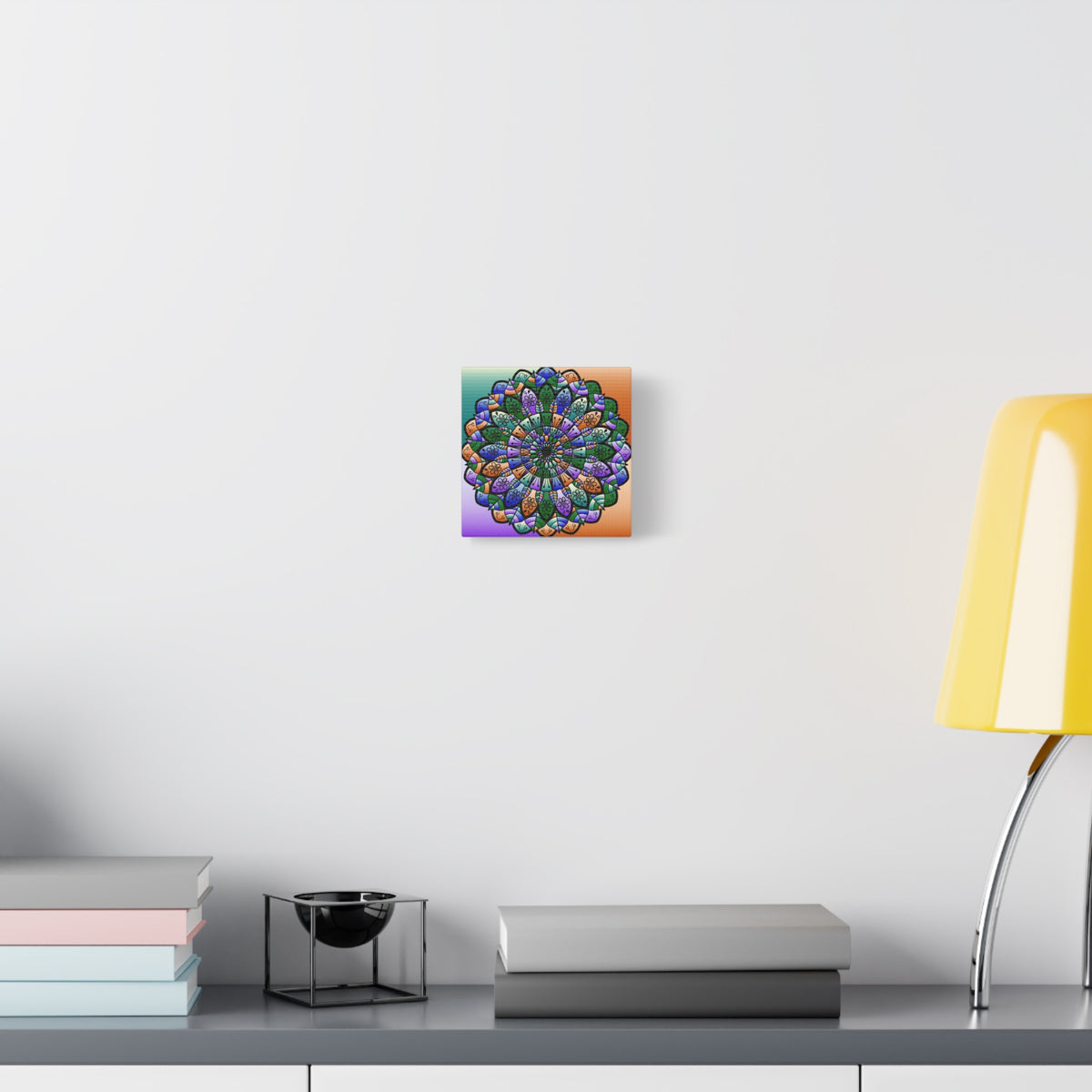 Colorful Mandala Wall Canvas — Stretched Matte Art