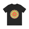 Vibrant Mandala Tee with intricate and colorful design, perfect for adding a pop of color and style to any outfit