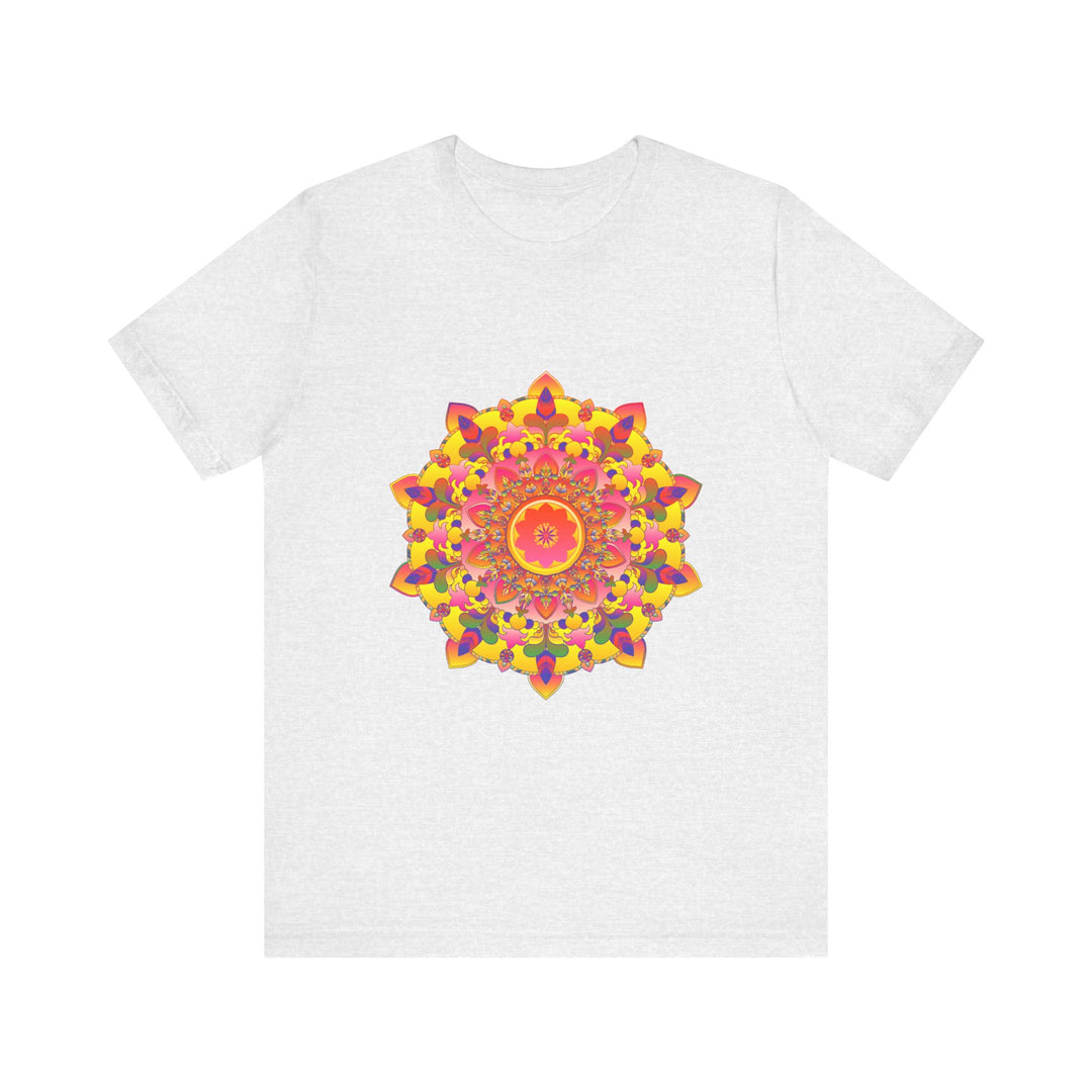 Vibrant Mandala Tee - Spiritual Art, featuring a colorful and intricate mandala design