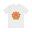 Vibrant Mandala Tee - Spiritual Art, featuring a colorful and intricate mandala design