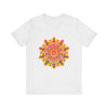 Vibrant Mandala Tee - Spiritual Art, featuring a colorful and intricate mandala design