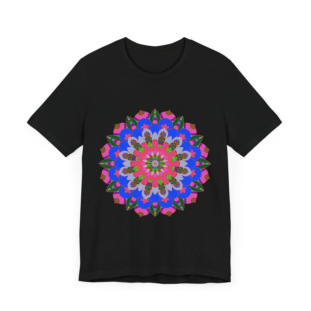 Vibrant and intricate Colorful Mandala Geometric T-Shirt with eye-catching design