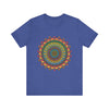 A stunning and detailed Intricate Mandala Meditation Tee featuring vibrant and eye-catching colors perfect for a peaceful and stylish look