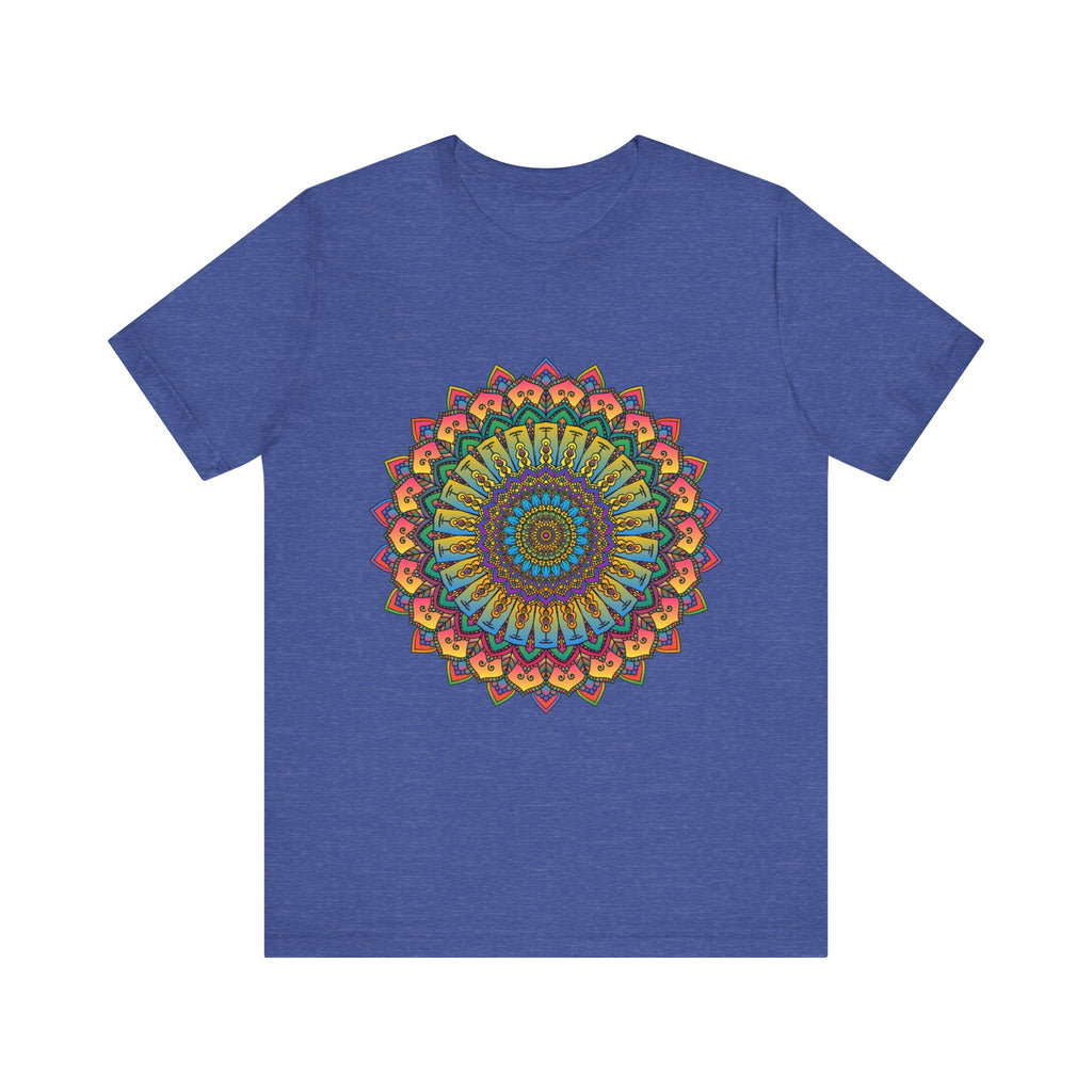 A stunning and detailed Intricate Mandala Meditation Tee featuring vibrant and eye-catching colors perfect for a peaceful and stylish look