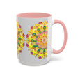  Gorgeous ceramic mug with a captivating floral mandala pattern 