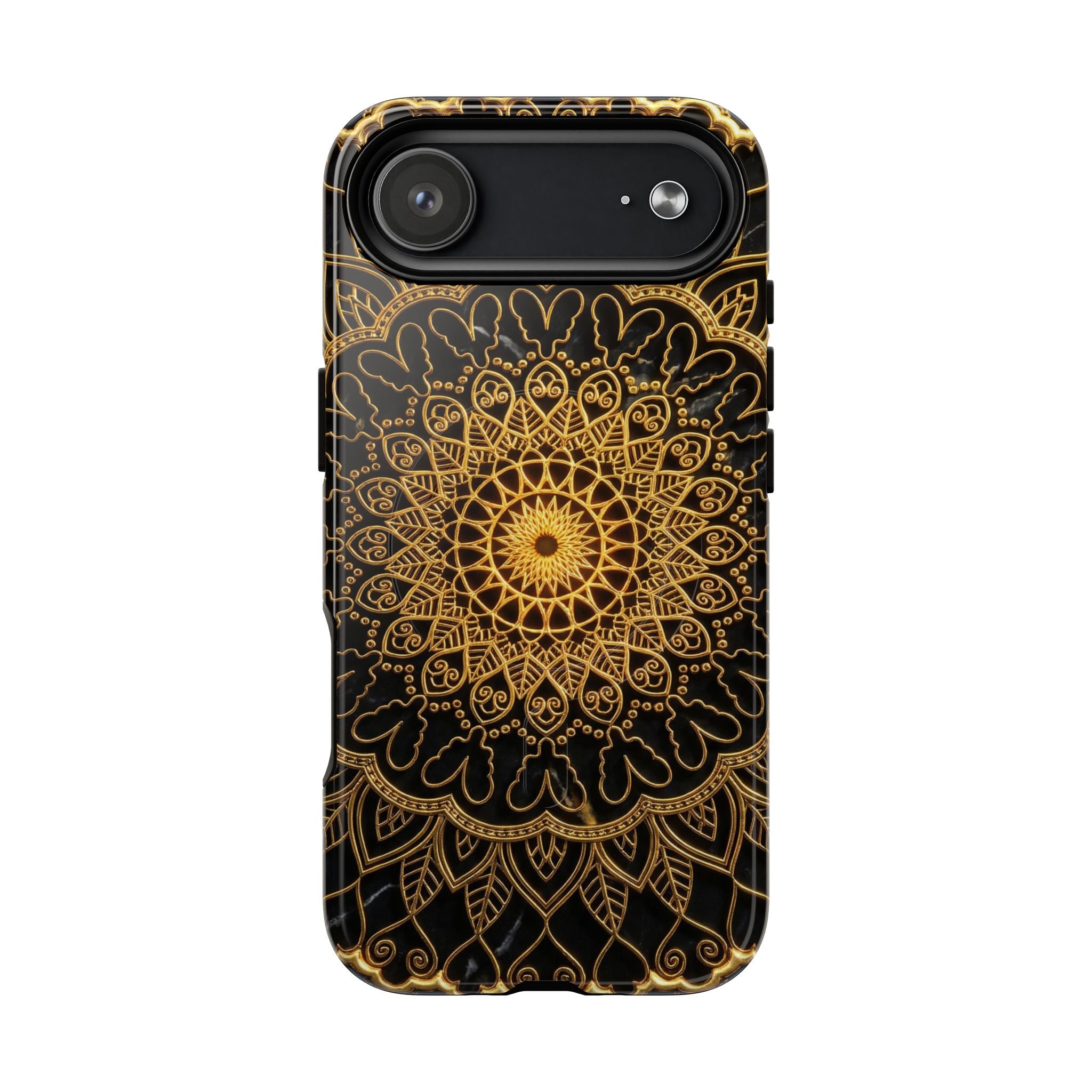 Mandala Gold Phone Case — Tough Magnetic iPhone Cover