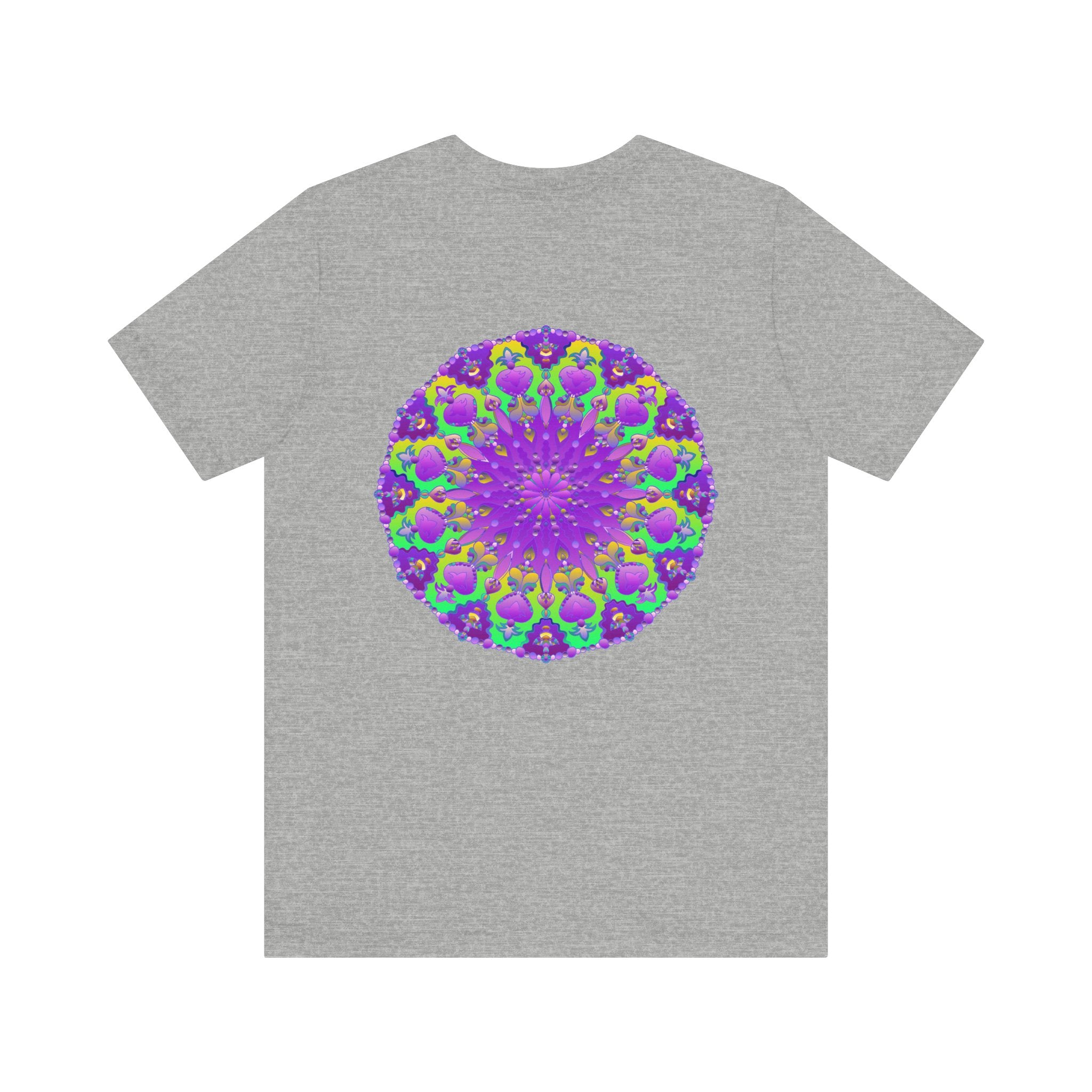  Purple Mandala Tee - Spiritual Peace & Harmony for inner calm and positive energy 