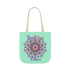 Mandala 'Love You Mom' Canvas Tote — Floral Mother's Day Gift Bag