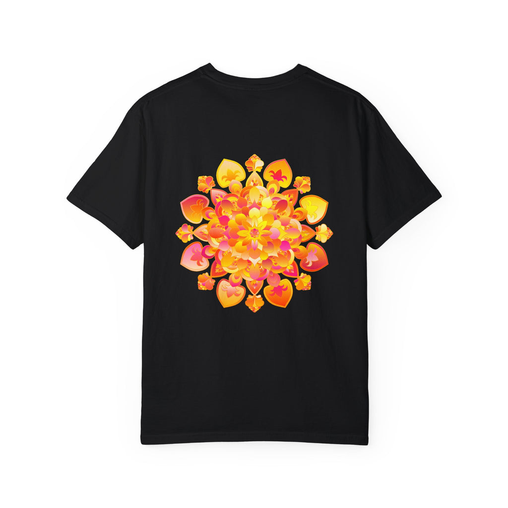 Handmade Mandala T-Shirt featuring intricate design, perfect for yoga and meditation, unisex style
