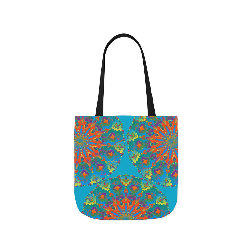 Canvas Tote Bag in Bright Tropical Colors for Summer Fun