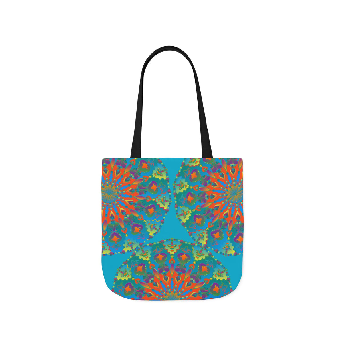 Canvas Tote Bag in Bright Tropical Colors for Summer Fun