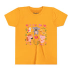 Entzückendes Animal Love Jugend T-Shirt, Süßes Kindershirt, Tier Grafik T-Shirt, Kindergeschenk, Geburtstags- oder Urlaubsoutfit 