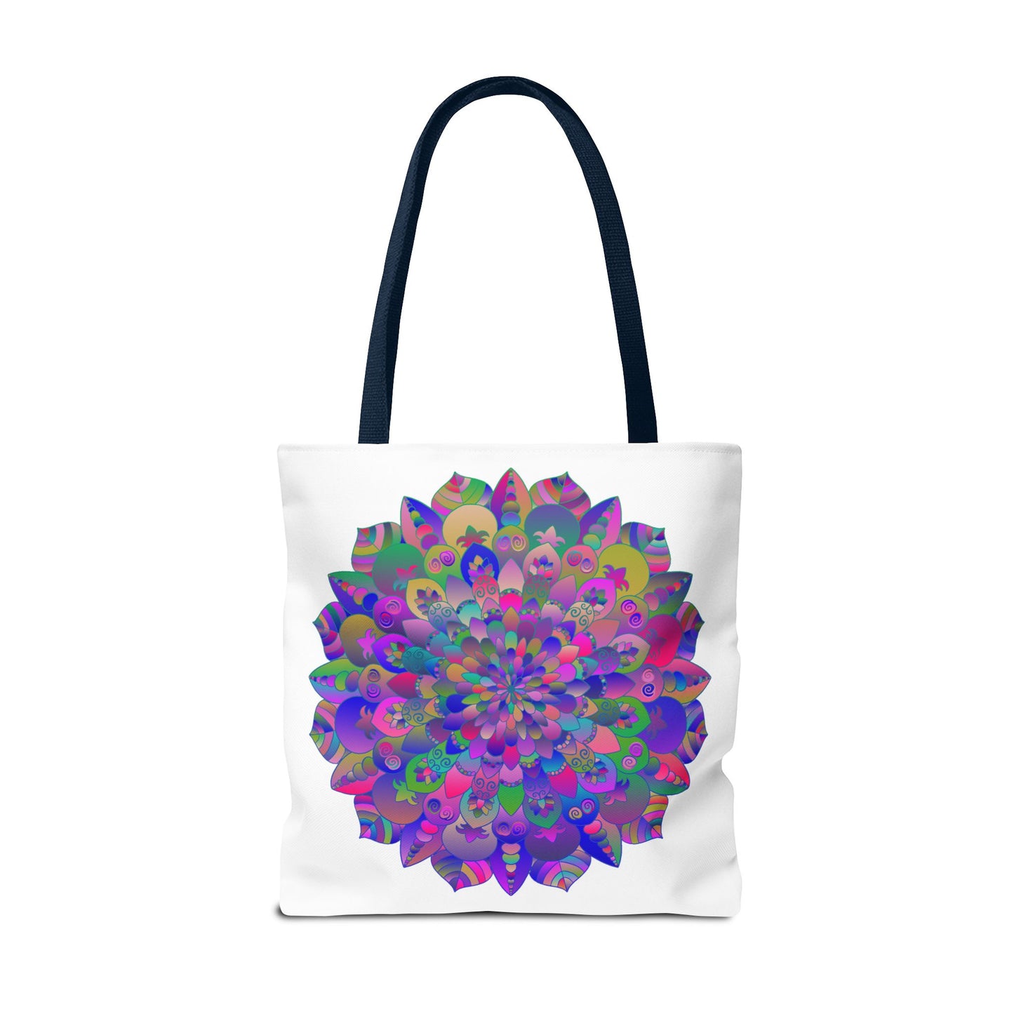 Beautiful and vibrant Mandala Lotus Tote Bag with intricate design and spacious interior for all your essentials