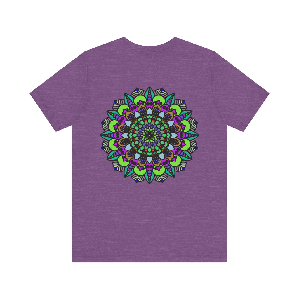 Colorful Mandala Peace Tee with intricate design representing spiritual harmony and tranquility for a peaceful state of mind and heart