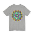 Vibrant Mandala Tee featuring intricate spiritual design for peace and harmony