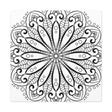 Handmade Mandala Art - Black & White Wall Art - Matte Canvas, Stretched, 125 alt text 8