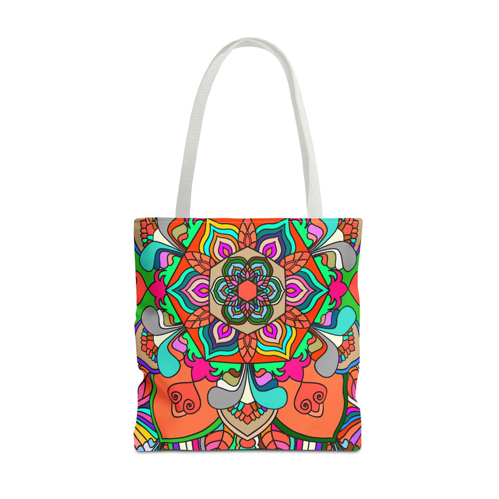 Colorful Mandala Tote Bag — Vibrant Boho All-Over Print Beach & Market Tote
