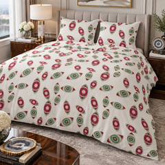 Festive Christmas Pattern Cotton Bed Set
