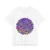 Colorful mandala design t-shirt with intricate spiritual art, perfect for yoga and meditation enthusiasts