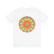 Vibrant Mandala T-Shirt featuring intricate spiritual design for peace and harmony