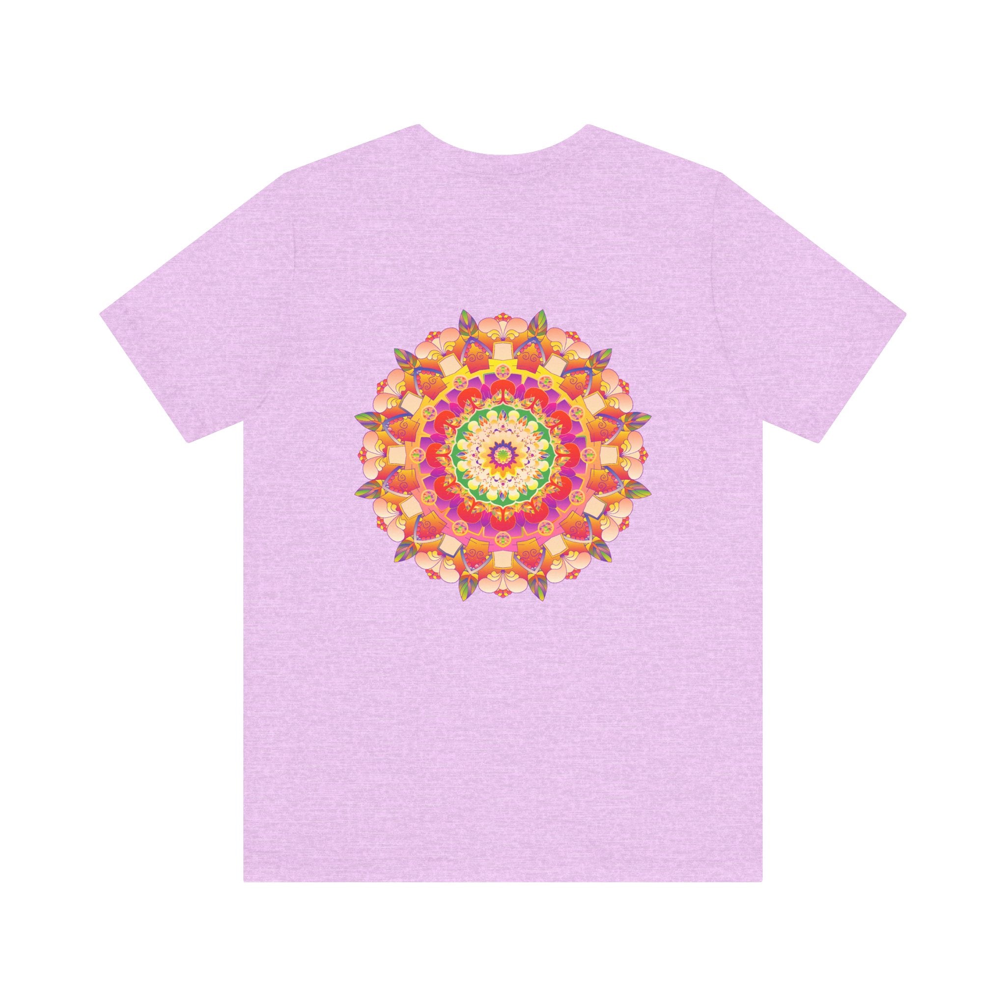Beautiful and colorful Vibrant Mandala Tee promoting spiritual peace and harmony