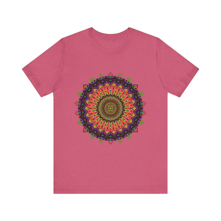 Colorful Mandala Tee featuring an intricate and vibrant design, perfect for adding a pop of color to any outfit