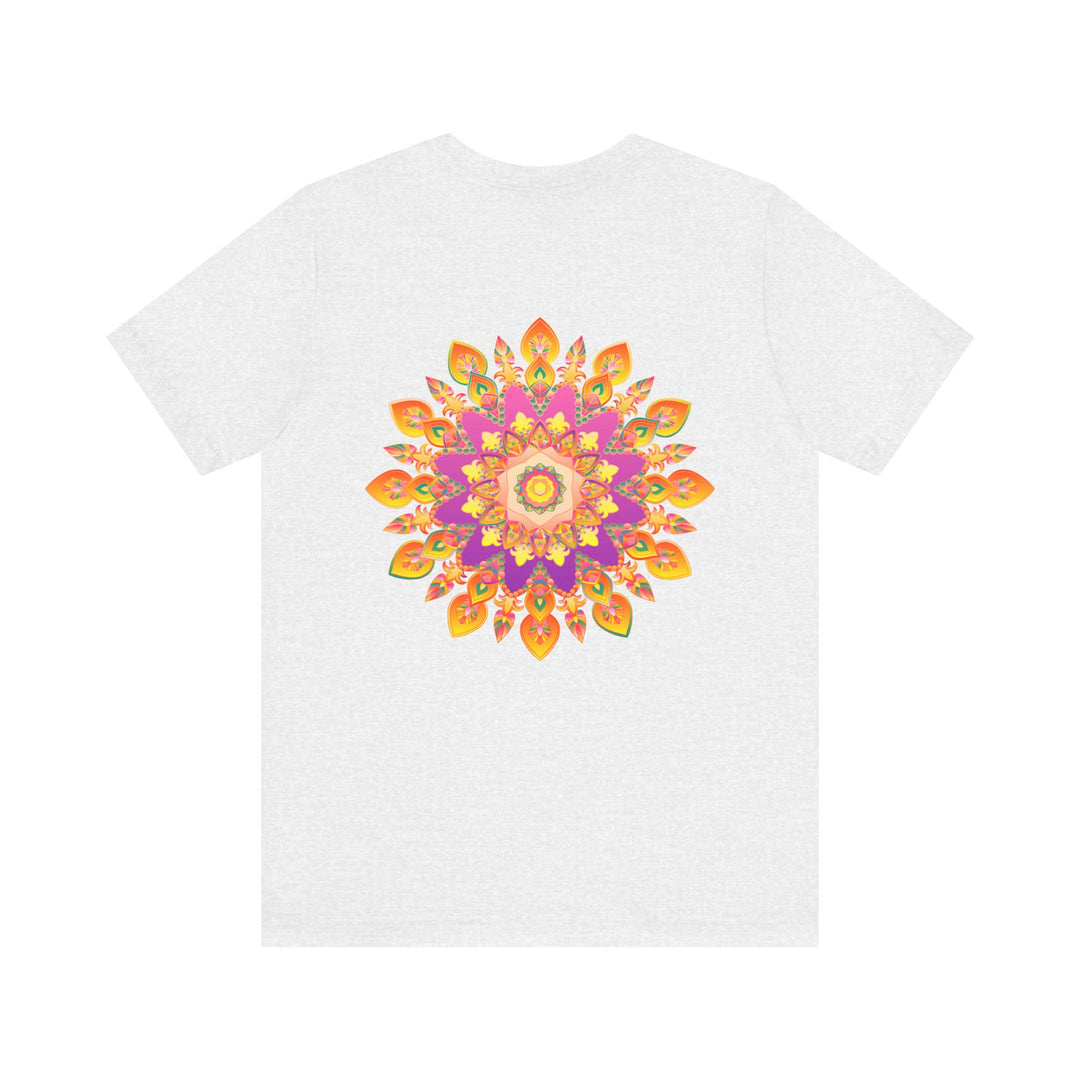 Vibrant Mandala T-Shirt featuring intricate design symbolizing peace, harmony, and unity