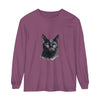 Black Cat Watercolor Unisex Long Sleeve T-Shirt, a comfortable and stylish option for cat lovers