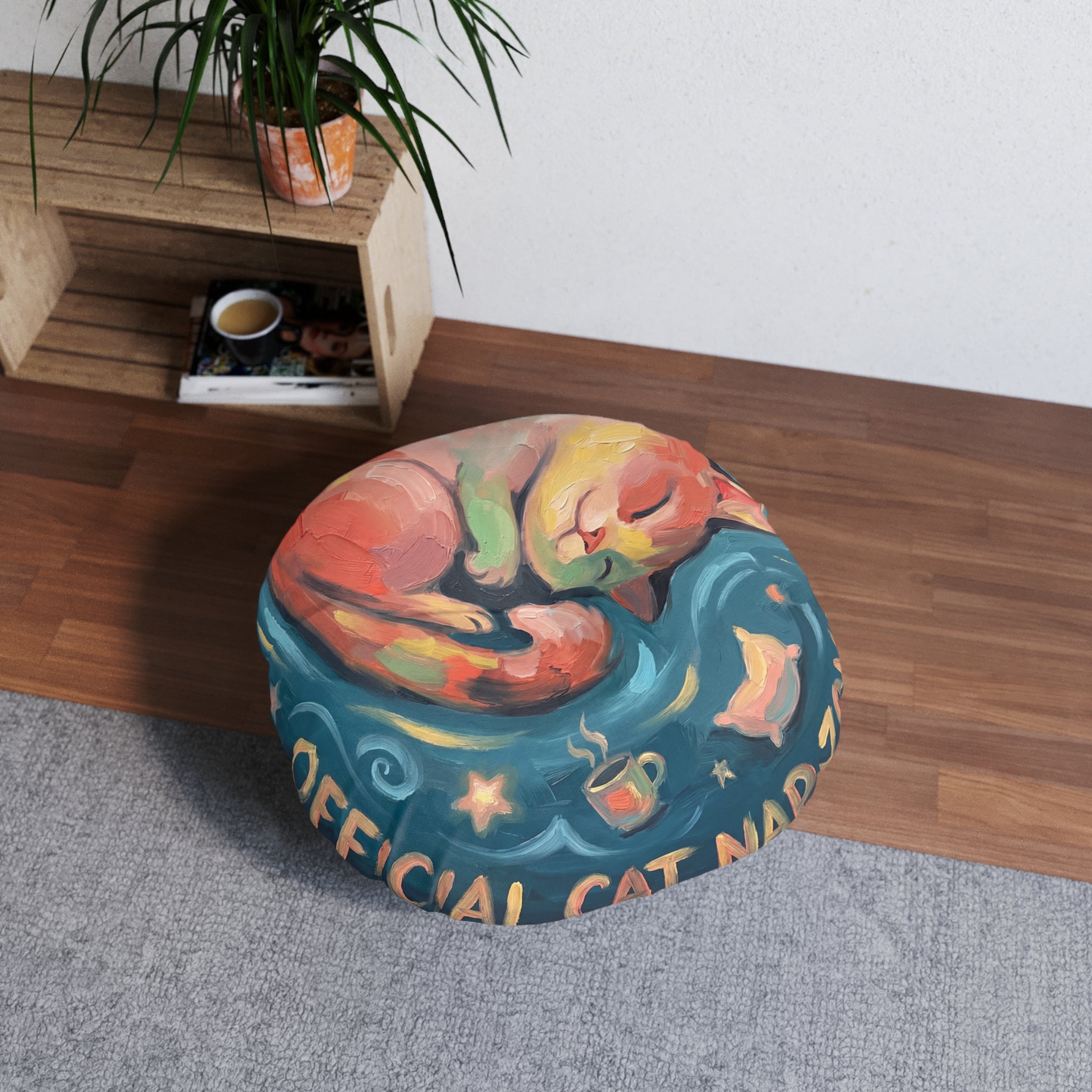 Official Cat Nap Floor Pillow - Cozy Cat Cushion