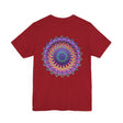 Colorful and intricate mandala design t-shirt promoting spiritual peace and harmony