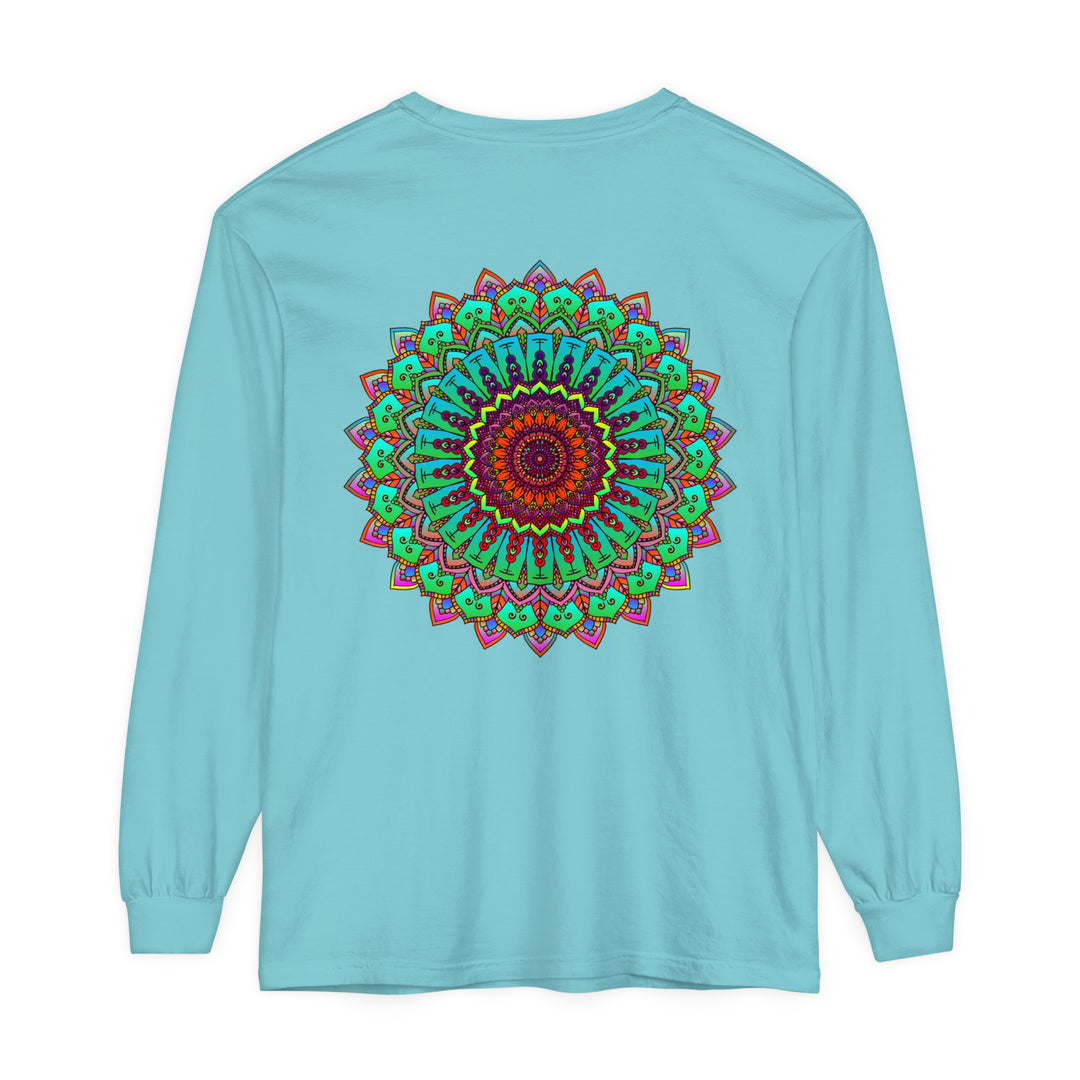 Vibrant Mandala Long Sleeve T-Shirt - Spiritual Art 51