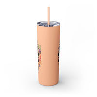 20oz Skinny Tumbler with Hand - Drawn Halloween Mandala Design - Keeps Drinks Hot/Cold - BPA - Free - Blululi