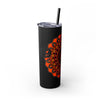 20oz Skinny Tumbler with Hand - Drawn Halloween Mandala Design - Keeps Drinks Hot/Cold - BPA - Free - Blululi