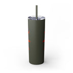 20oz Skinny Tumbler with Hand - Drawn Halloween Mandala Design - Keeps Drinks Hot/Cold - BPA - Free - Blululi