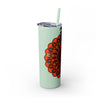 20oz Skinny Tumbler with Hand - Drawn Halloween Mandala Design - Keeps Drinks Hot/Cold - BPA - Free - Blululi