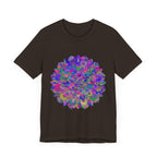 Vibrant Mandala T-Shirt featuring intricate spiritual art and colorful design