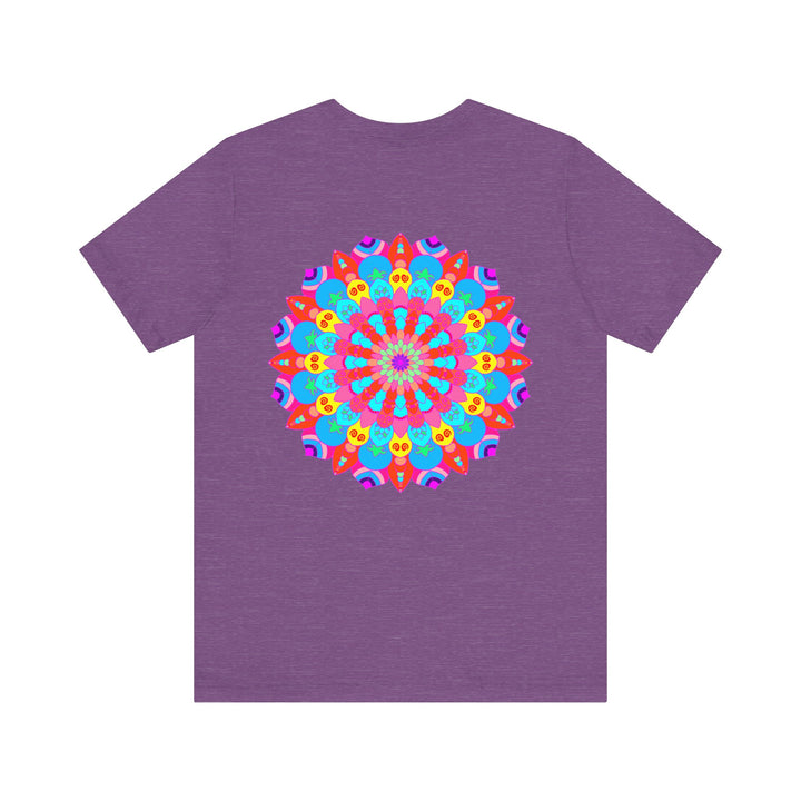 Vibrant Mandala Tee featuring intricate spiritual design promoting peace and harmony