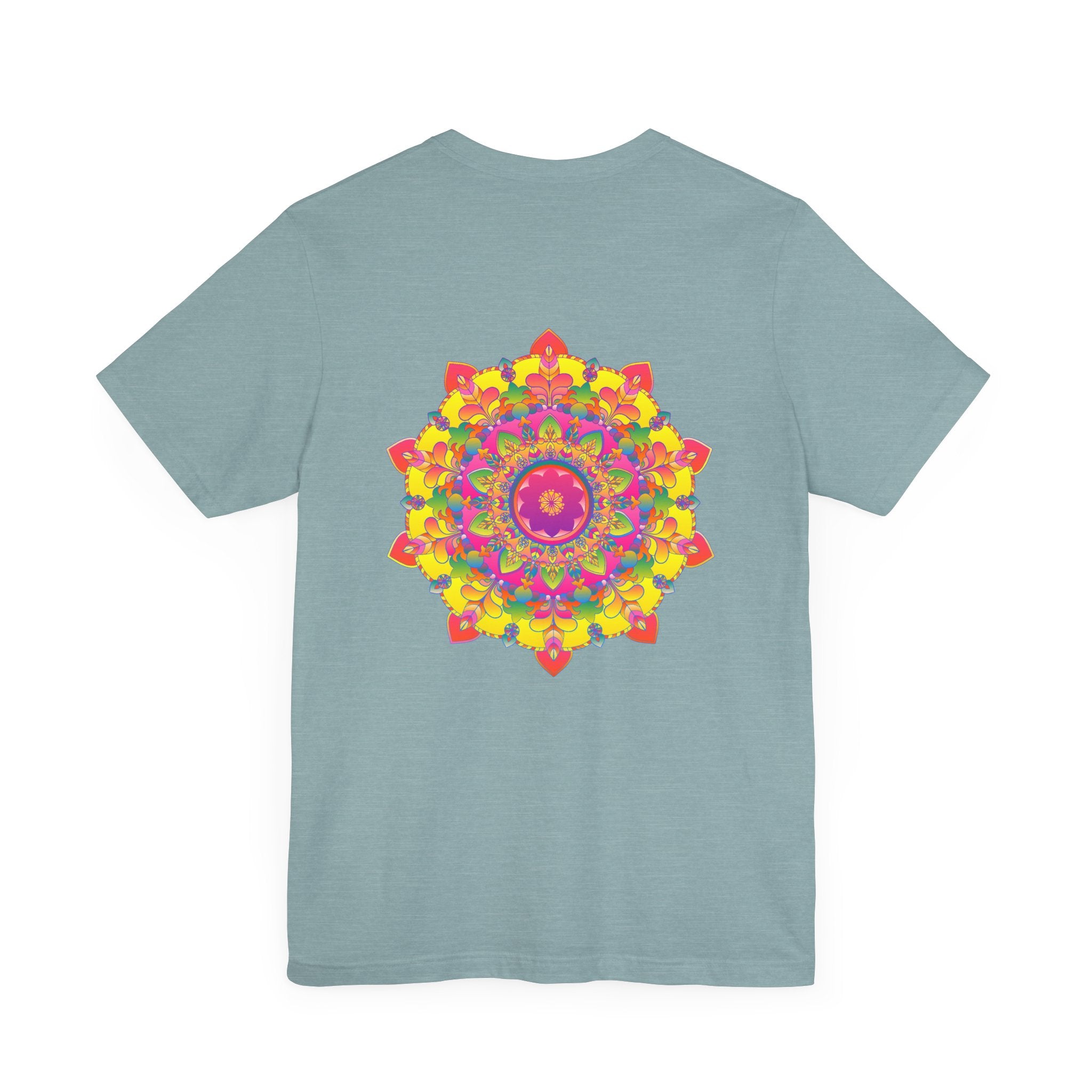 Vibrant Mandala Tee featuring intricate spiritual design symbolizing peace and harmony for a serene and balanced lifestyle