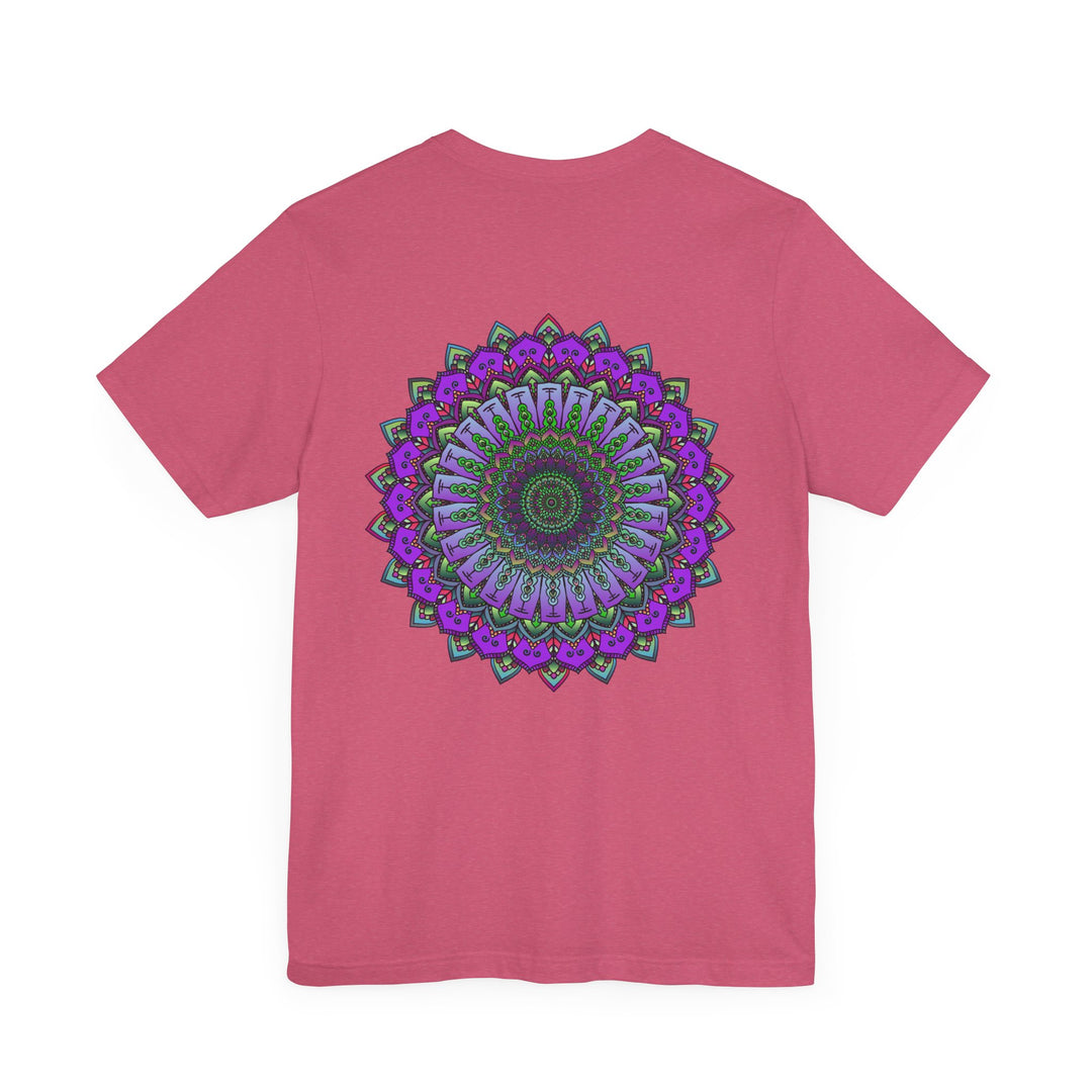 Beautiful mandala tee with intricate design, promoting spiritual peace and harmony