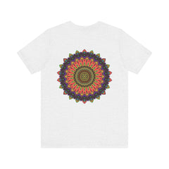 Stunning mandala tee with vibrant patterns promoting spiritual peace and balance
