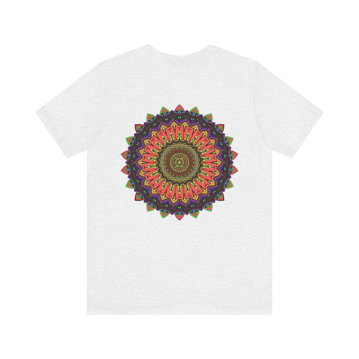 Stunning mandala tee with vibrant patterns promoting spiritual peace and balance