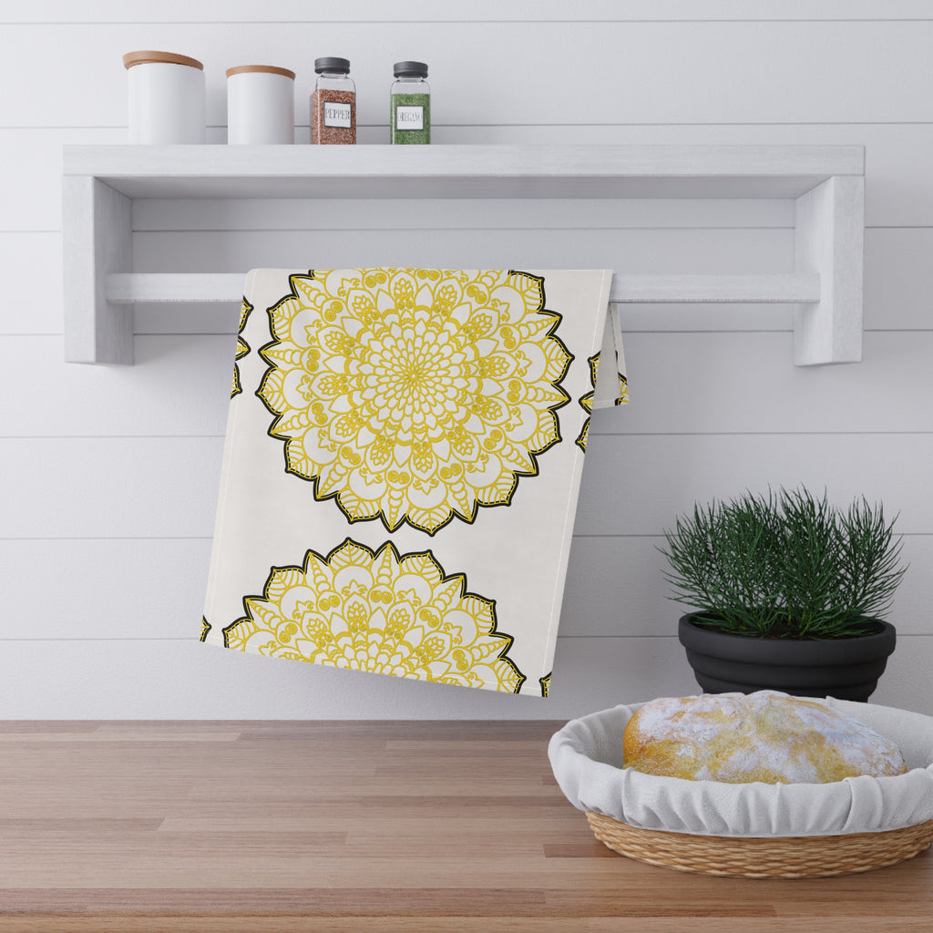 Sunny Floral Cotton Tea Towels for Bright Kitchen Aesthetics