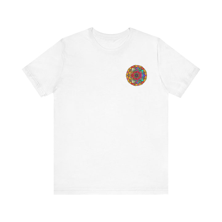 Colorful Mandala Peace & Harmony T-Shirt with Spiritual Design in Vibrant Hues