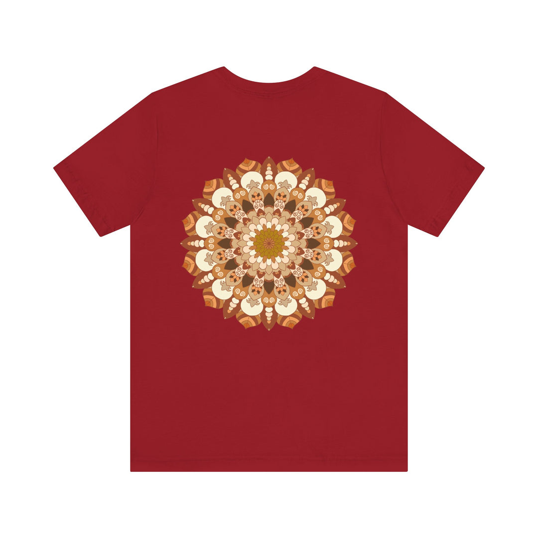 A beautiful Mandala Tee featuring intricate spiritual designs for peace and harmony